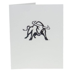 Aggie Bull Silver Folder Metallic